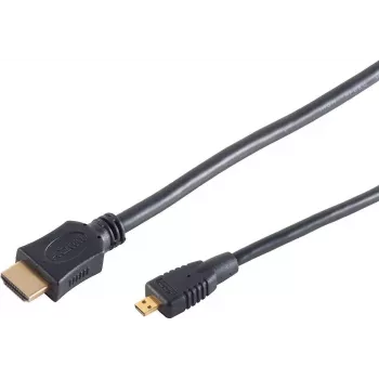 S CONN MAXIMUM CONNECTIVITY High Speed Micro HDMI Cable with Ethernet, Black, 0.5 m (77470-0.5-3)