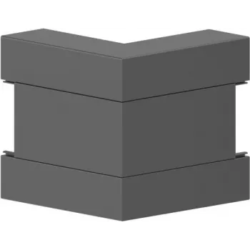 GGK External Corner Angle BR 60x170/80-9005 PVC Mitre Angle Black (12727)