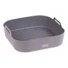 LURCH Silicone Air Fryer Insert, Square, 21 x 21 x 5 cm, Anthracite 00070206
