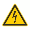 CIMCO 182720 Warning Sign Electrical Voltage 100x100x1 mm Yellow/Black