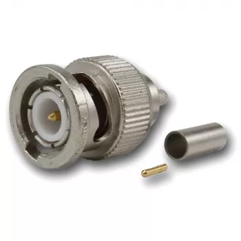 Telegärtner BNC Crimp Cable Plug G08, 50 Ohm, Professional, RD-316, 5 Pieces (J01000A0043)