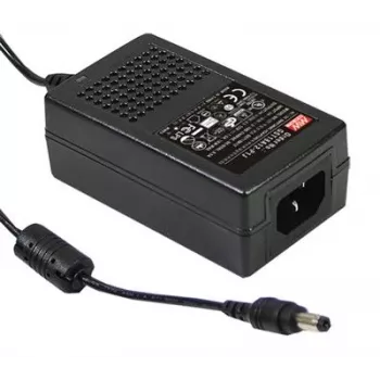 MEAN WELL GST18A24-P1J Desktop Power Supply, 24 V, 0.75A, 18 W