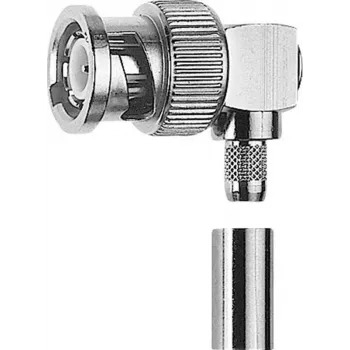 Telegärtner BNC Angled Crimp Plug 75 Ohm, RG-179B/U, G04 J01002A0027