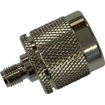 Wittenberg Antennen 103511 SMA Socket to N Plug RF Adapter, 50 Ohm, Nickel-Plated Brass