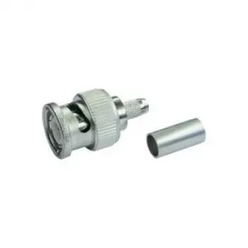 Telegärtner BNC Crimp Cable Plug G13/G50, 75 Ohm, Professional, 0.4/2.5, 5 Pieces (J01002A1350)