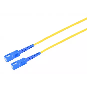 S CONN MAXIMUM CONNECTIVITY SC/SC UPC OS2 Singlemode Fibre Optic Patch Cable, 9/125µm, Yellow, 0.5m 07-106012