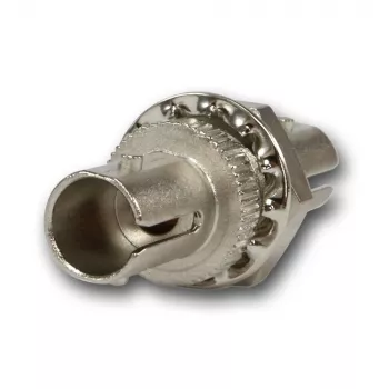 Telegärtner ST Multimode Simplex Coupling with Phosphor Bronze Sleeve, Metal Housing, Single-Hole Mount, Z64 J08011A0003