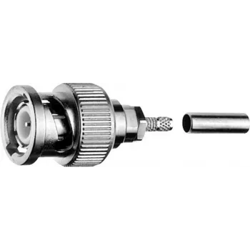 Telegärtner BNC Cable Plug Crimp G08 50 Ohm, Crimp/Crimp, Professional, A2914, G08 (RD-316) (J01000B0022)