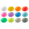 LURCH Glass Marker Set, 12 Pieces, Various Colours, Silicone, Food-Safe, Dishwasher-Safe, BPA-Free, -40°C to +240°C 210229