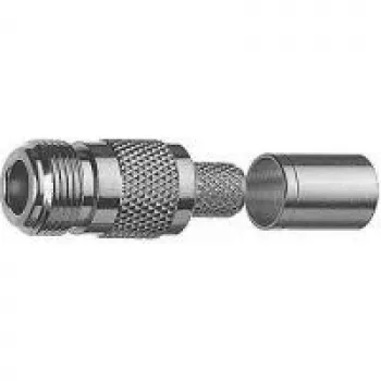 Telegärtner N-Type Socket Crimp Connector for RG-214/U, 50 Ω, Nickel/Gold J01021A0145