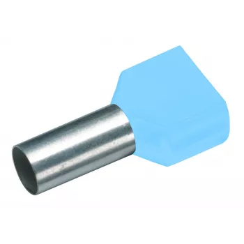 Cimco 187700 Twin Wire Ferrule 0.25 mm² Partially Insulated Turquoise 100 pcs