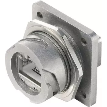 Telegärtner STX V1 RJ45 flange set metal variant 1 coupler, panel mounting 8P8C J80020A0001