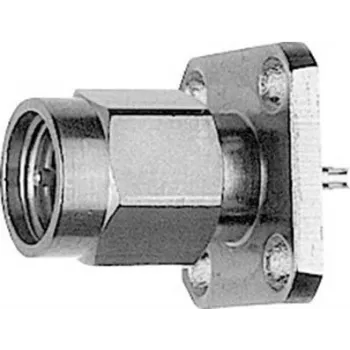 Telegärtner SMA Panel-Mount Jack with Flange Z29, Gold (Standard) – 5 Pieces (J01150A0191)