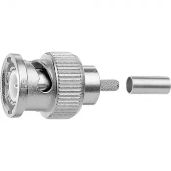 Telegärtner BNC Plug Crimp Connector 75 Ohm Professional Series for Coaxial Cable J01002A0073