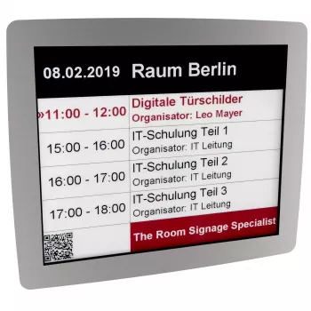 Kindermann Doorsign E-Ink 12.2 with Stainless Steel Frame 5002000621