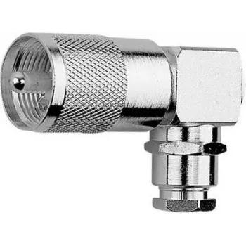 Telegärtner UHF Right-Angle Plug for RG-58C/U, RG-223/U, RG-141 A/U, RG-142 B/U (J01040B1201)