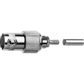 Telegärtner BNC Cable Socket Crimp G03 50 Ohm, Crimp/Crimp, A2913, G03 (RG178 B/U) - 1 Piece (J01001B0060)
