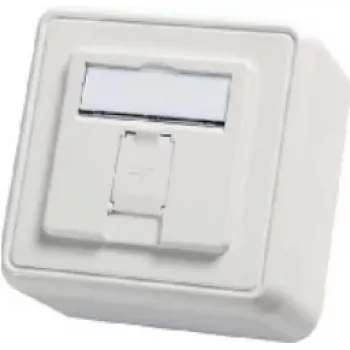 TELEGÄRTNER AMJ-S surface-mounted box for 1 module, pure white H02000A0090