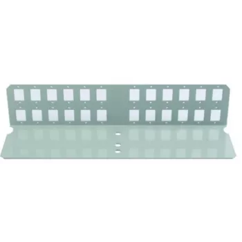 Telegärtner Fibre Optic Front Plate for 12xSC Duplex or ST/SC Duplex, Light Grey H02025A0328