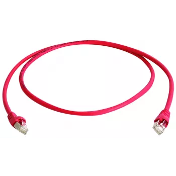 TELEGÄRTNER Patch Cable F/UTP Cat.5e 2.5m MP8 FS100 LSZH Red L00002D0086