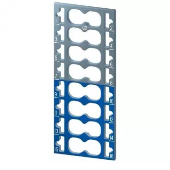 Siemens SIMATIC ET 200SP Colour Coding Labels, 8x Grey + 8x Blue, 16-Piece Set 6ES71936CP022MA0