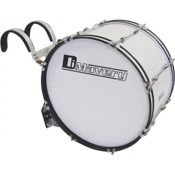 DIMAVERY MB-428 Marching Bass Drum 28x12 White 26010362