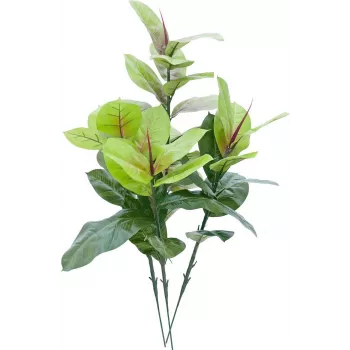 EUROPALMS Artificial Rubber Plant 100cm, Realistic Ficus elastica, in Black Plastic Pot 82508303