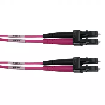 Telegärtner LC to LC Multimode OM4 Fibre Optic Patch Cable, 5m, Violet