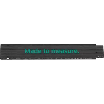 Stahlwille 13112 2M 77470003 Folding Rule, 2 m, Metric, Beech, White