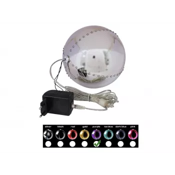 EUROPALMS LED Snow Globe 15cm, Purple 83501248