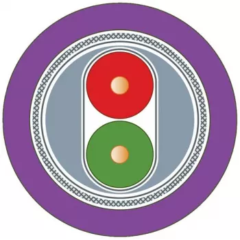Siemens 6XV1830-0EN20 PROFIBUS FC Standard Cable GP, 2-core Twisted-Pair Cable, Purple PVC Sheath, 150 Ohm, 12 Mbit/s