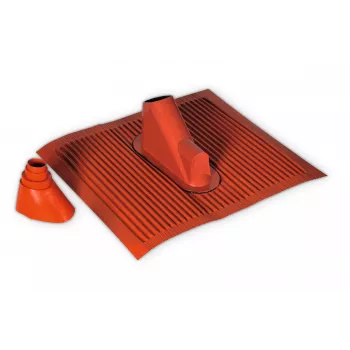 TechniSat Aluminium Roof Tile Set, Tile Red with Rubber Grommet (0000/1719)