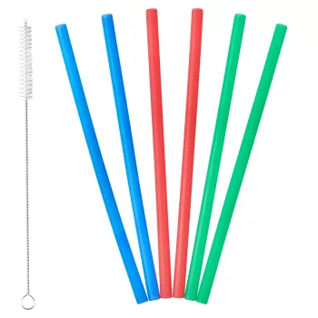 LURCH 70242 Drinking Straws, 6 Pieces, Various Colours
