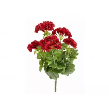 EUROPALMS Artificial Geranium, Dark Red, 42cm 82600112