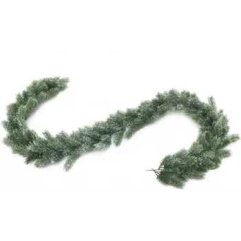 EUROPALMS Snowy Pine Garland, PE, 180 cm 83500403
