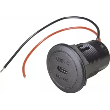 ProCar Power USB-C built-in socket PD/QC 50W 12/24V DC, without LED 67351990