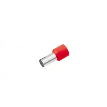 Cimco 187220 Partially Insulated Ferrule 1.5 mm² Red, 100 Pieces