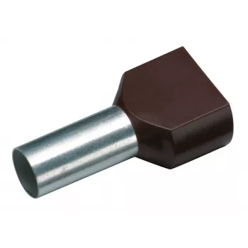 Cimco 187707 Twin Ferrule 1.5 mm² Partially Insulated Black 100 pcs