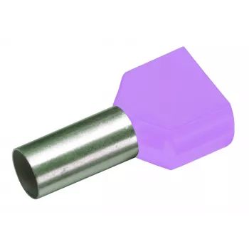 Cimco 187715 Double Ferrule 0.25 mm² Partially Insulated Purple (100 Pcs.)