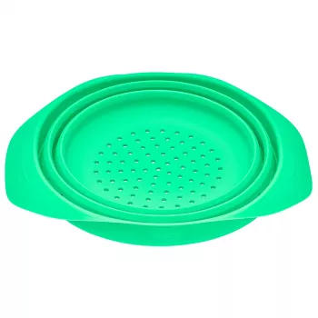 LURCH Foldable Silicone Sieve 24 cm Green 210285