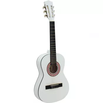 Dimavery AC-303 Classical Guitar 1/2 White - Lime Body, 535 mm Scale