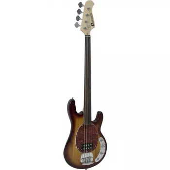 DIMAVERY MM-501 Electric Bass, Fretless, Tobacco 26222080