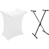 DIMAVERY Set SVT-1 Keyboard Stand + Cover White (20000381)
