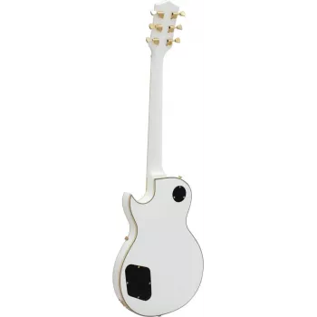DIMAVERY LP-520 Electric Guitar, White/Gold 26215160