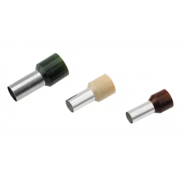 Cimco 187101 Ferrule 0.14 mm² Partially Insulated Brown 100 Pieces