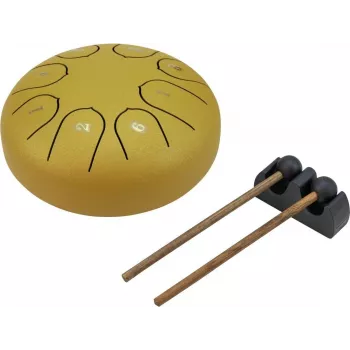 DIMAVERY TD-8 Steel Tongue Drum, Gold (26058340)