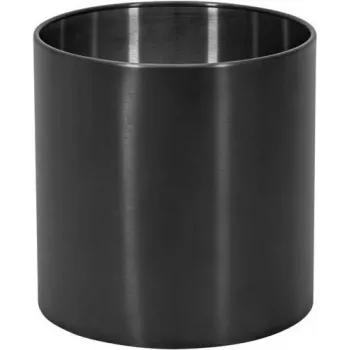 EUROPALMS STEELECHT-35 Nova Stainless Steel Plant Pot, Anthracite, Ø35cm 83011397