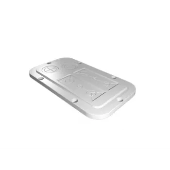 Rittal Modular Flange Plate, Metric Pre-Cut, Plastic, Light Grey 2561200