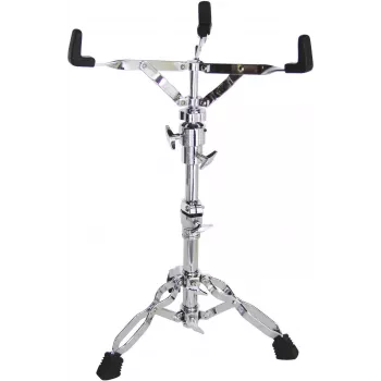 Dimavery SDS-502 Snare Drum Stand, Double-Braced Legs, Chrome, Height 470-650 mm, Suitable for 10-14 inch Snares 26032100
