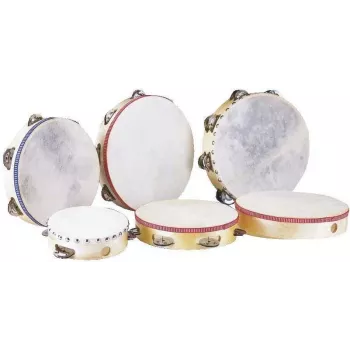 DIMAVERY DTH-106 Tambourine 25 cm Half-Moon Black 26053206